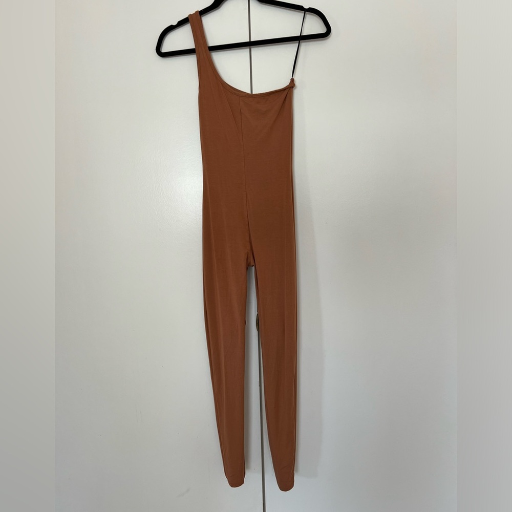 JluxLabel one shoulder jumpsuit very stretchy